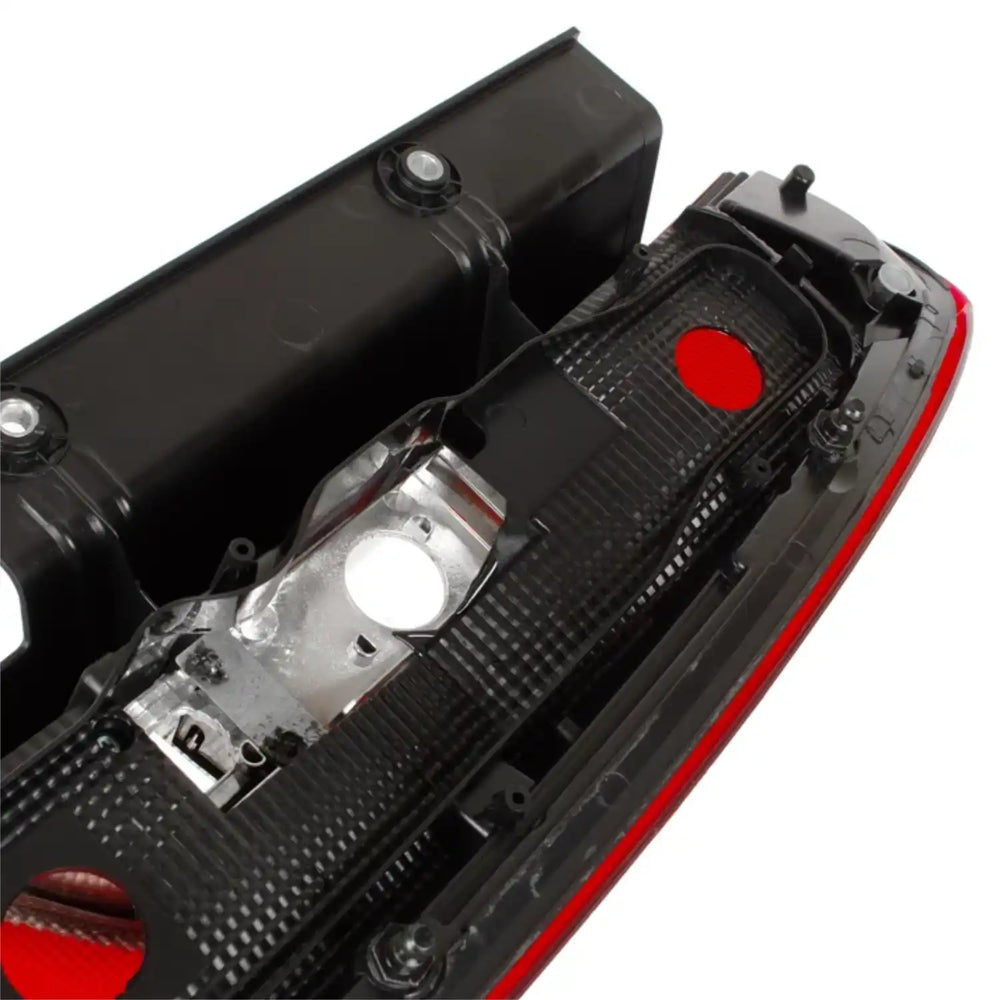 Conjunto de farolins traseiros para FIAT DOBLO II e OPEL COMBO D com duas portas traseiras de batente, incluindo peças esquerda e direita em vermelho, laranja e branco