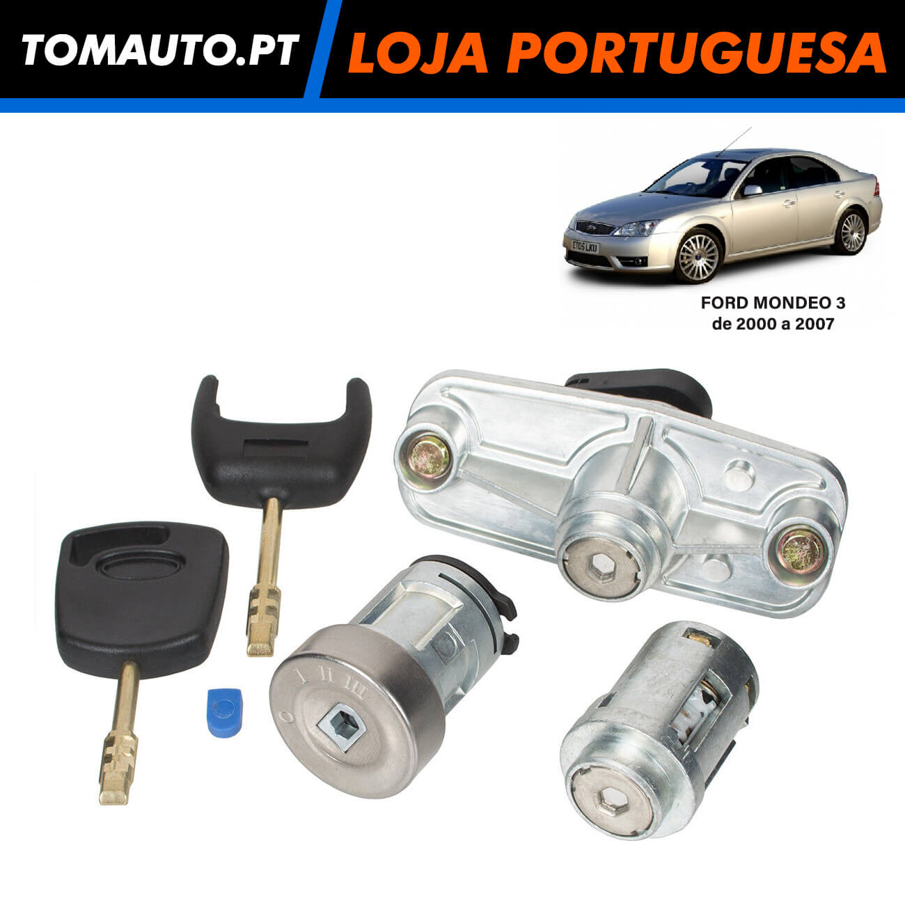 Conjunto Fechaduras + Ignição Ford Mondeo 3 (00-07) - 4616627 / 4965992