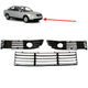 Conjunto de grelhas de baixo do parachoques da frente para VW Passat B5 - imagem 2
