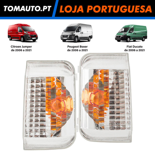 Conjunto Luzes Piscas Retrovisores Esquerdo + Direito Fiat Ducato (06-21) - 71748255 - 71748254