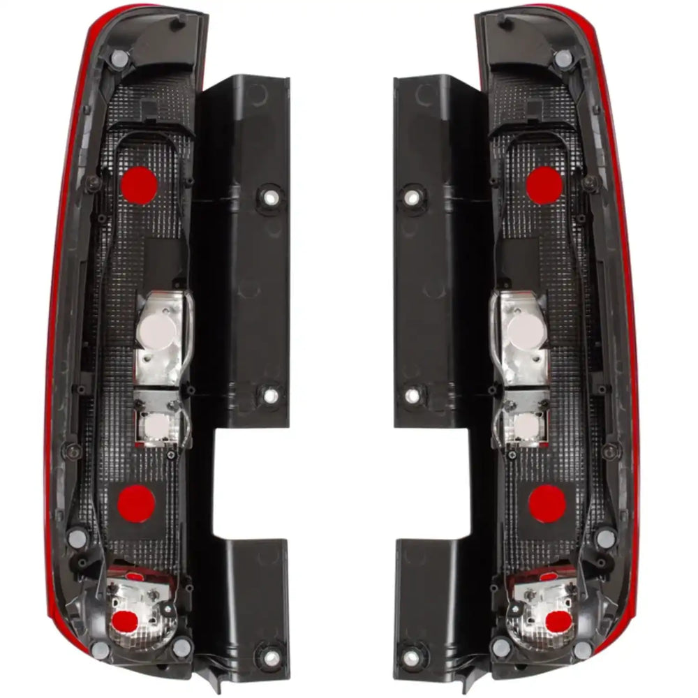 Conjunto de óticas traseiras para FIAT DOBLO II 263 e OPEL COMBO D, com duas portas traseiras de batente, referências OEM 52044717 e 52044715