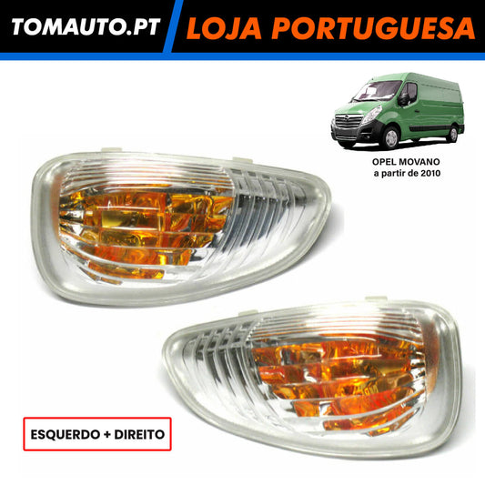 Conjunto Piscas Esquerdo + Direito Retrovisor Opel Movano B