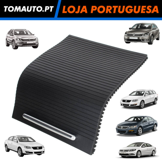 Cortina Gaveta Consola Central VW Passat B6 B7 CC preto 3CD857503 - 3CD858329A - 3C0858329G - 3CD858329H