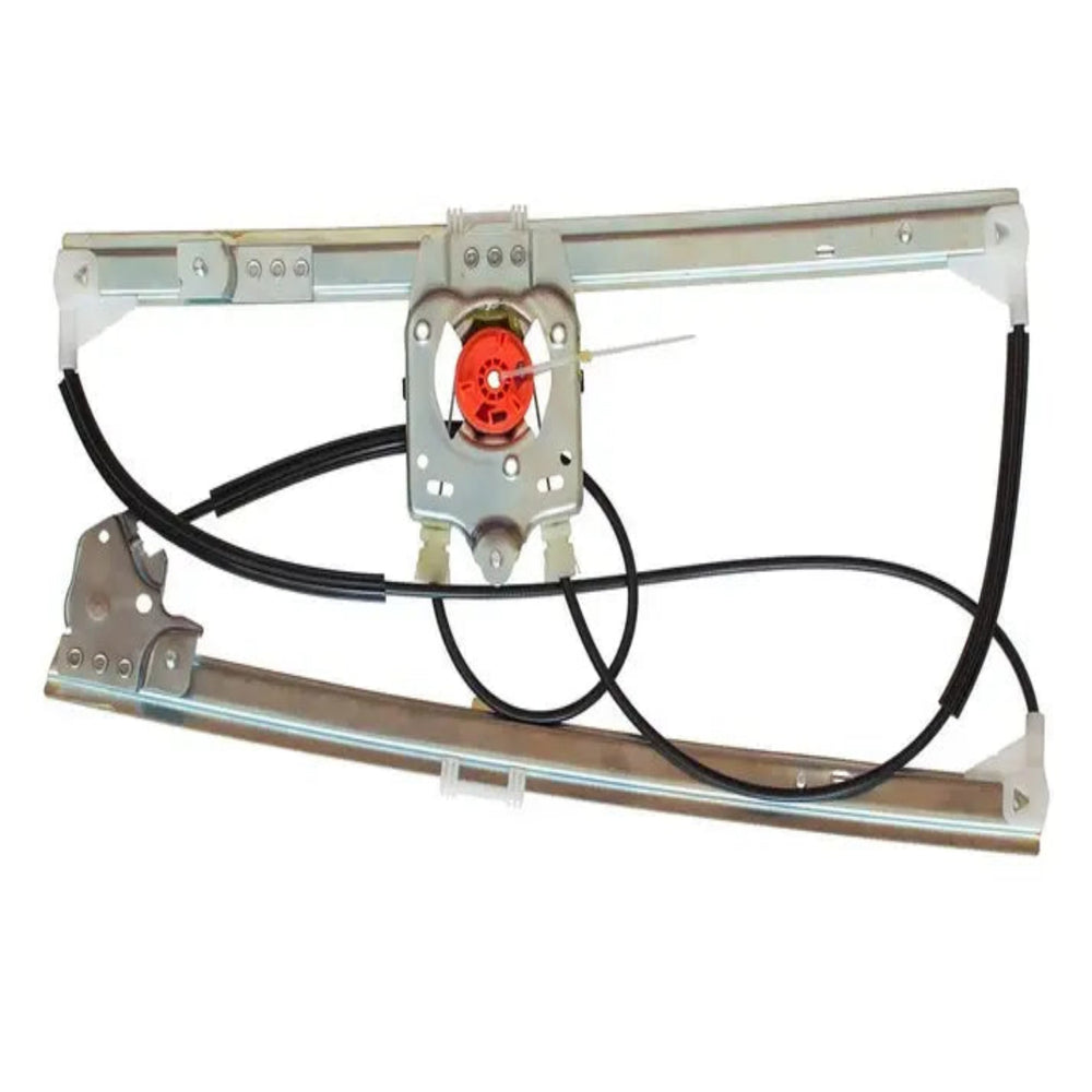 Elevador elétrico do vidro dianteiro esquerdo para RENAULT LAGUNA II BG0/1 e GRANDTOUR KG0/1, com duas calhas, sem motor, referência OEM 8200000937