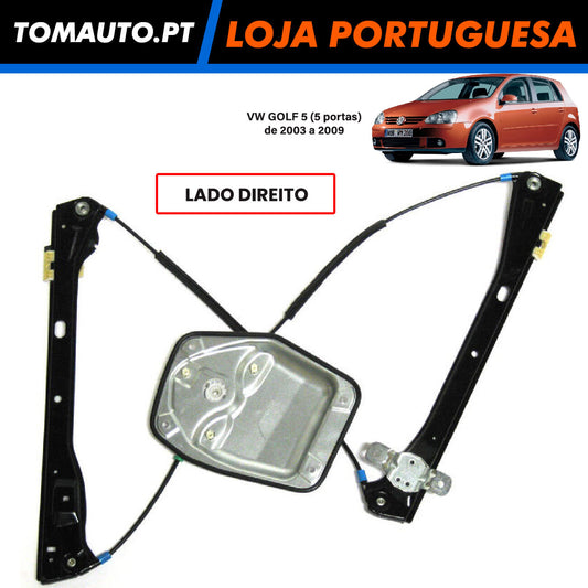 Elevador Vidro Frente Direita VW Golf V 5 Portas (03-09) - 1K4837462