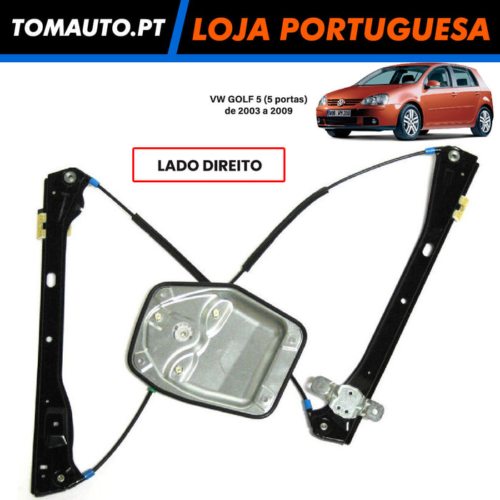 Elevador Vidro Frente Direita VW Golf V 5 Portas (03-09) - 1K4837462
