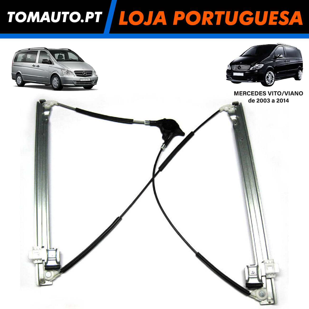 Elevador Vidro Frente Direita Mercedes Vito / Viano (03-14) - 6397200146