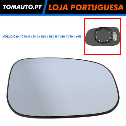 Espelho Retrovisor Direita Volvo C30, C70 II, S40 FL, S60, S80 II, V50, V70 II e III