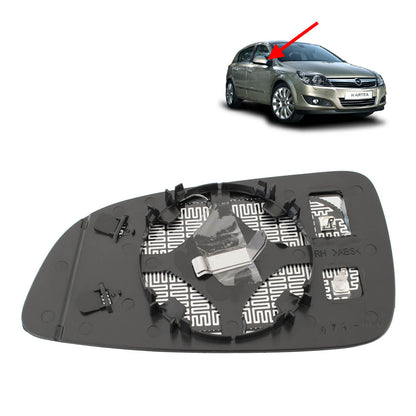 Espelho de retrovisor direito com aquecimento elétrico para Opel Astra H de 2004 a 2009