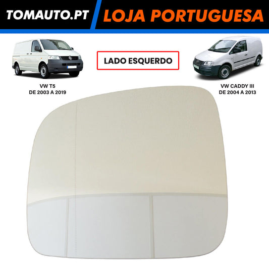 Espelho Retrovisor Esquerdo VW T5 Caddy III - 7H1857521A