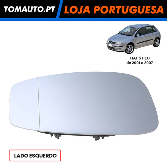 Espelho de retrovisor esquerdo aquecido elétrico para Fiat Stilo