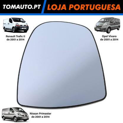 Espelho Retrovisor Esquerdo Renault Trafic II, Opel Vivaro, Nissan Primastar 4408323 - 4410618 - 7701050267 - 7701052624