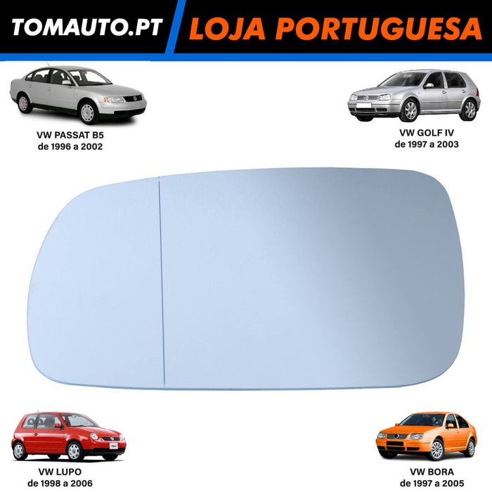 Espelho Retrovisor Esquerdo VW Golf IV, Bora, Passat B5 e Lupo