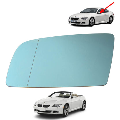 Espelho de vidro Retrovisor Exterior BMW Serie 6 E63 E64 Descapotável 2004 a 2010