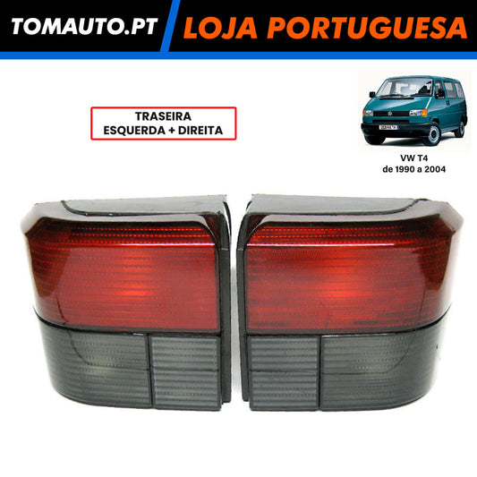 Faróis Fumados Traseira Esquerda + Direita VW T4 1990 A 2004