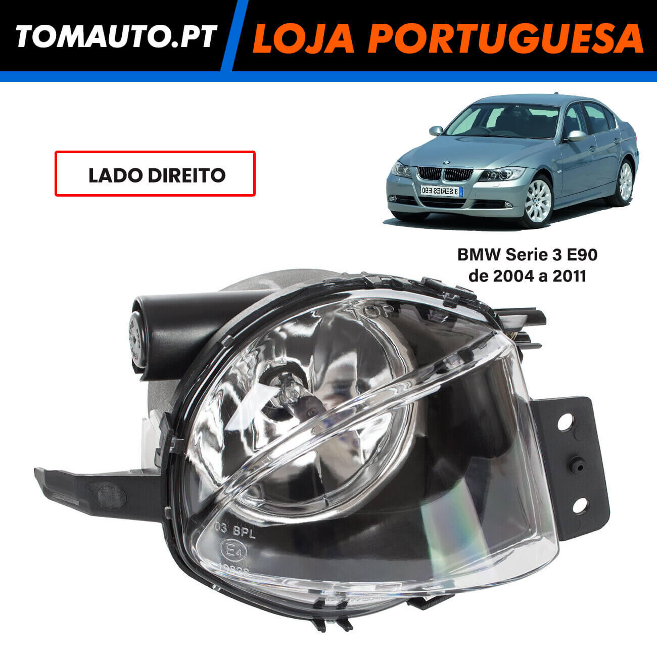 Farol de nevoeiro frente direita BMW 3 E90