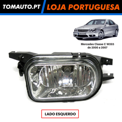 Farol de nevoeiro frente esquerda Mercedes C W203 de 2000 a 2007