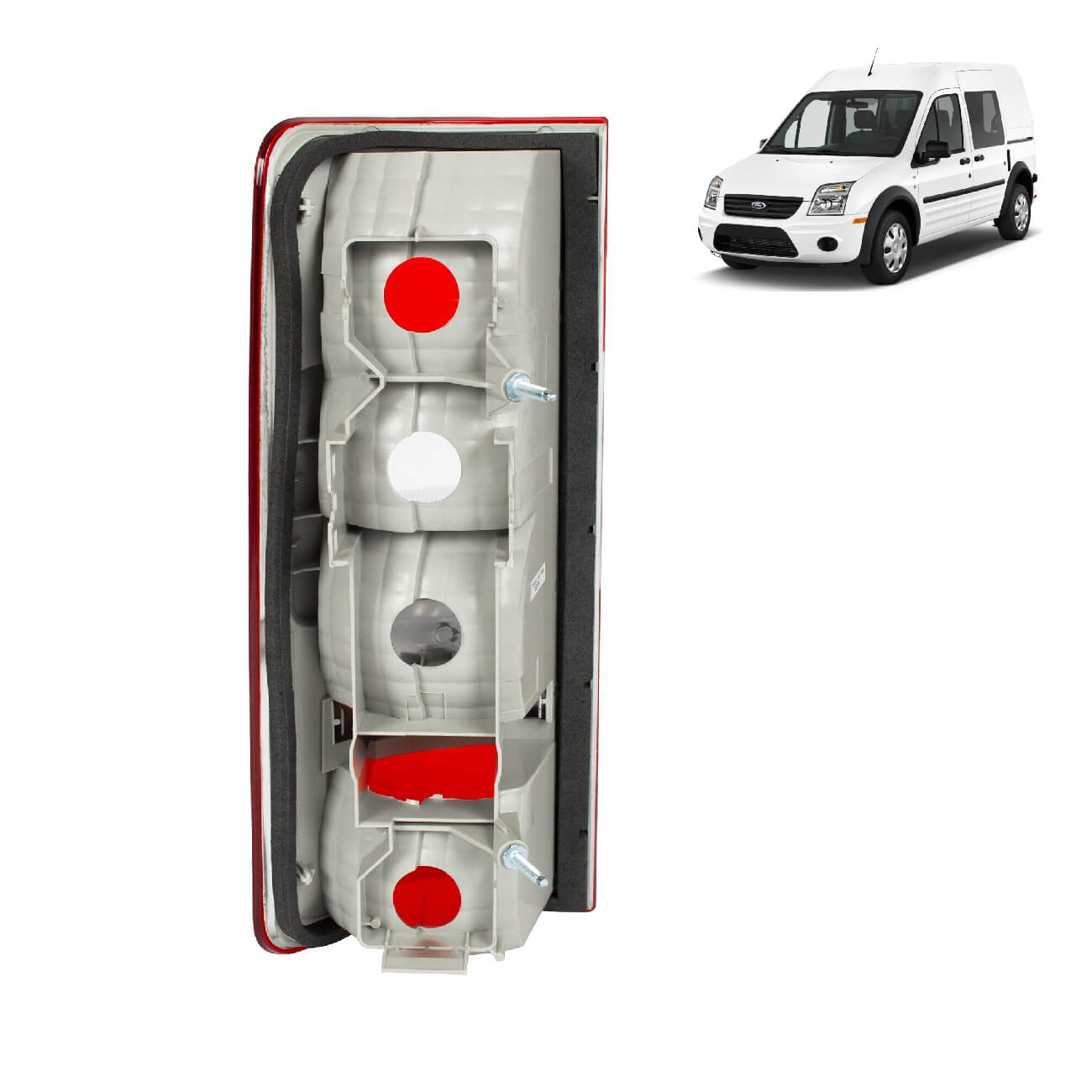 Farol Tras Direita Ford Transit Connect 2002 a 2009