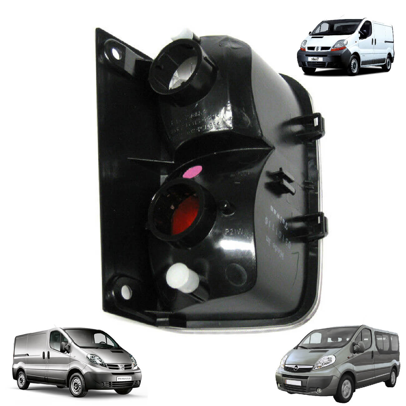 Farol de trás esquerdo de nevoa para Trafic, Vivaro e Primastar 4412788 - 93863598 - 8200047555 - 8200322496 - 8200968070 - 93852522