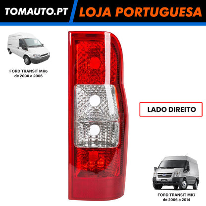 Farol Traseiro Direito Ford Transit MK6 Mk7 de 2000 a 2014