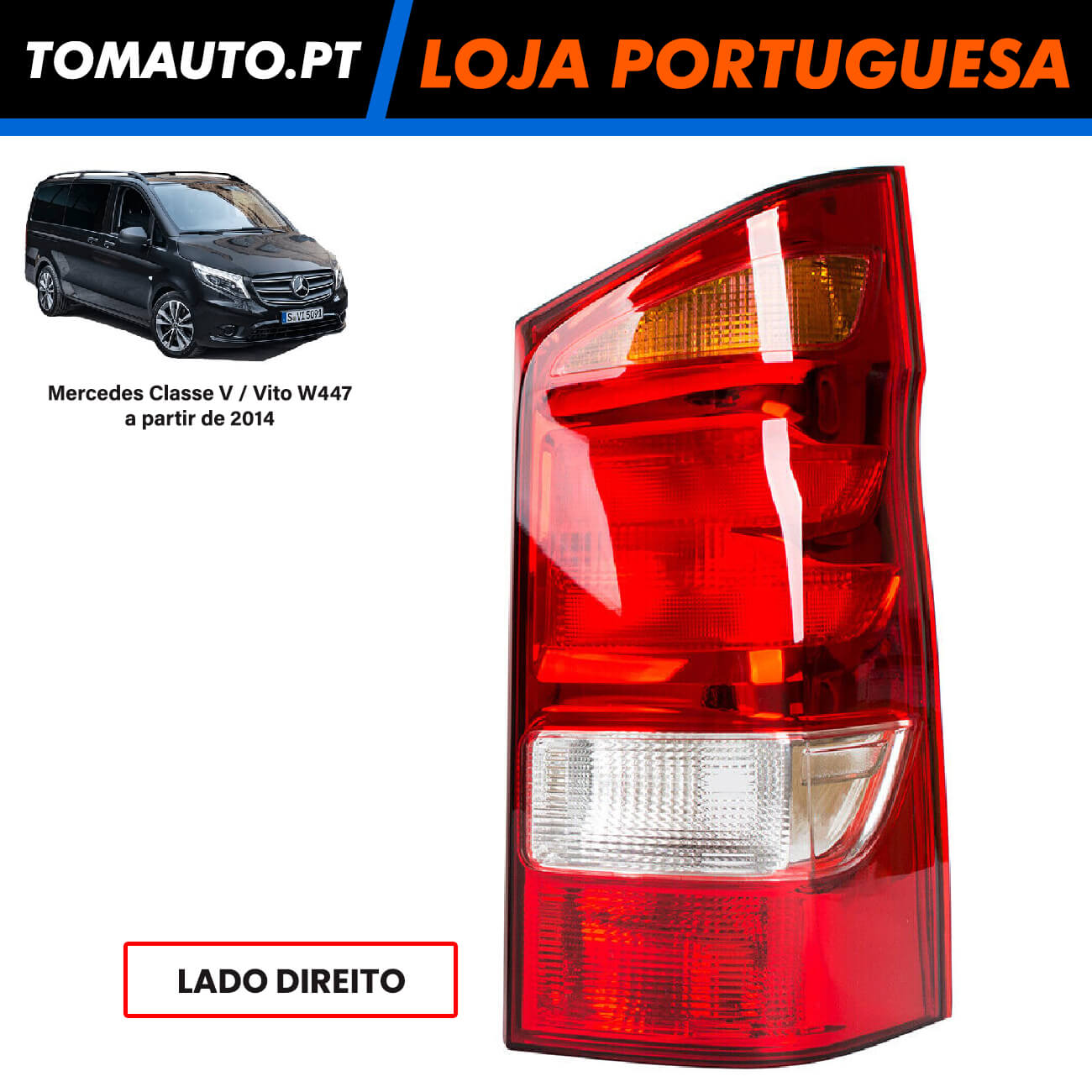 Farol Traseiro Direito Mercedes Vito W447