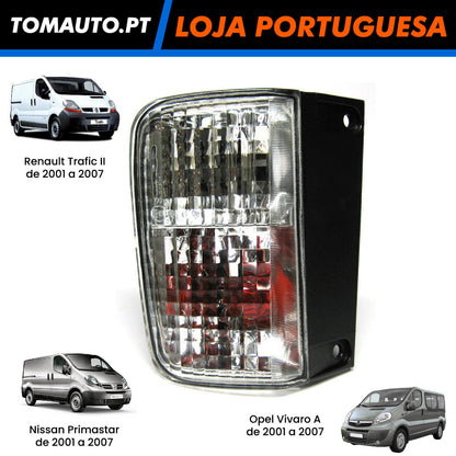 Farolim Nevoeiro Traseiro Esquerdo Renault Trafic Opel Vivaro Nissan Primastar de 2001 a 2007