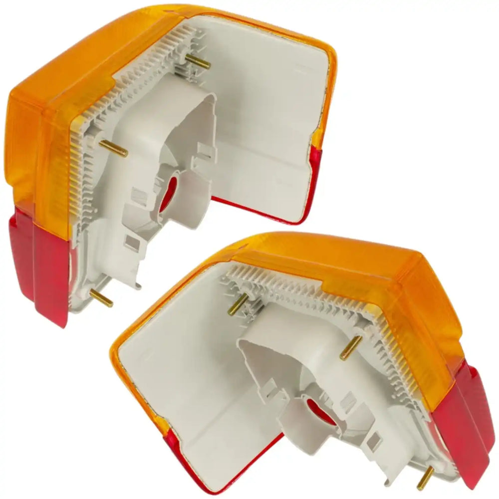 Farolim traseiro exterior direito para AUDI 100 C3 e 200 C3 Sedan, com ótica vermelha e laranja, sem porta-lâmpadas, referências OEM 443945218 e 445945218