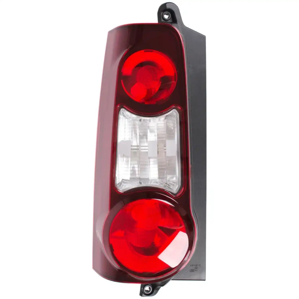 Farolim traseiro esquerdo fumado para CITROËN BERLINGO II B9 de 2012 a 2018, com duas portas traseiras de batente, referência OEM 9677205580