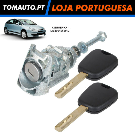 Fechadura Porta Frente Esquerda Citroen C4 (04-10) - NO502085 / 9170Y0 / 9170.Y0 / 9170Y1