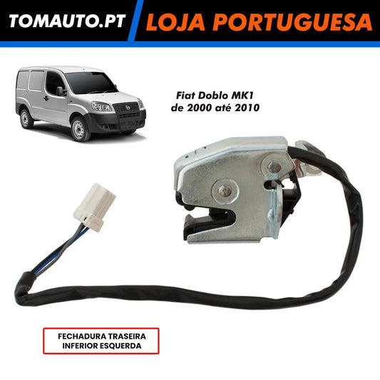 Fechadura de porta traseira esquerda para Fiat Doblo Mk1 (00-10)