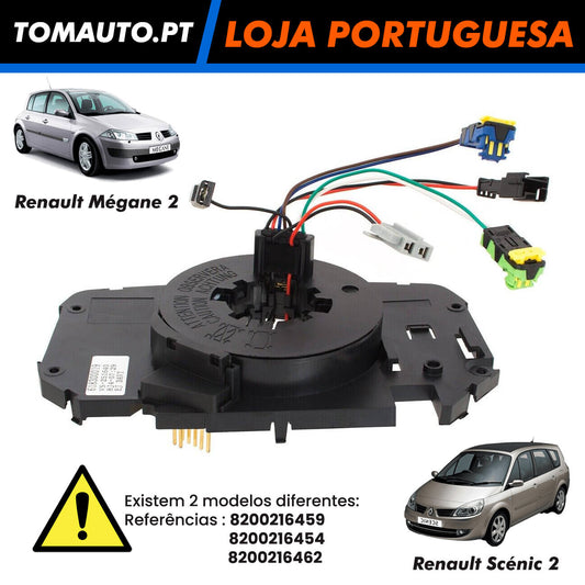 Fita de reparação do airbag para Renault Megane II e Scenic II OEM 8200216459 - 8200216454 - 8200216462 - 8E9955711D - 8E9955711E