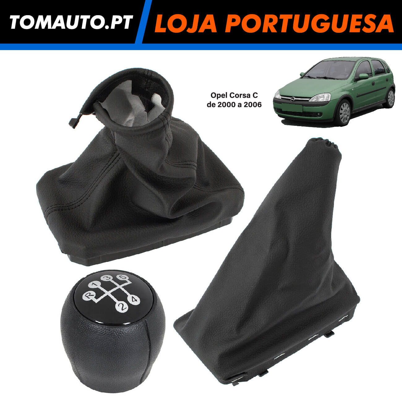 Fole + alavanca 5 velocidades Opel Corsa C de 2000 a 2006