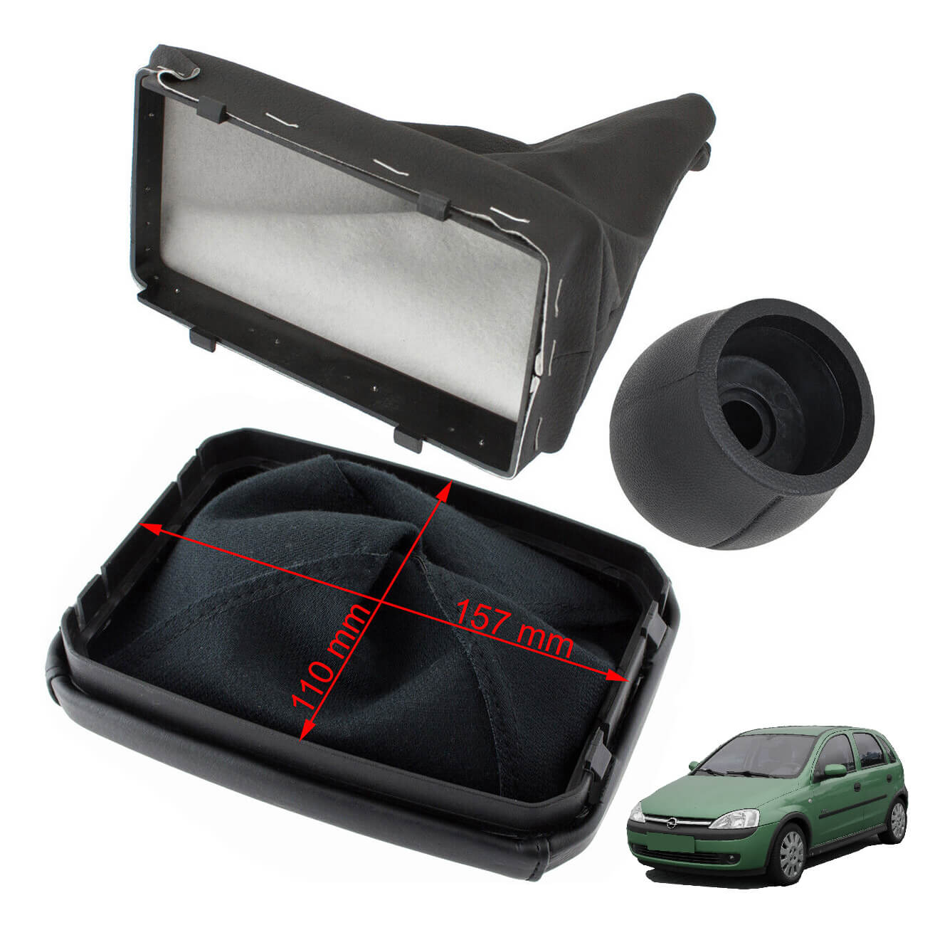 Fole + quadro punho 5 velocidades Opel Corsa C