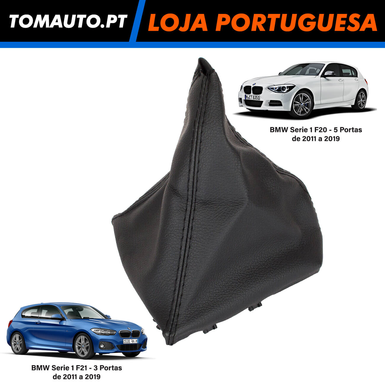 Fole velocidades preto BMW Serie 1 F20