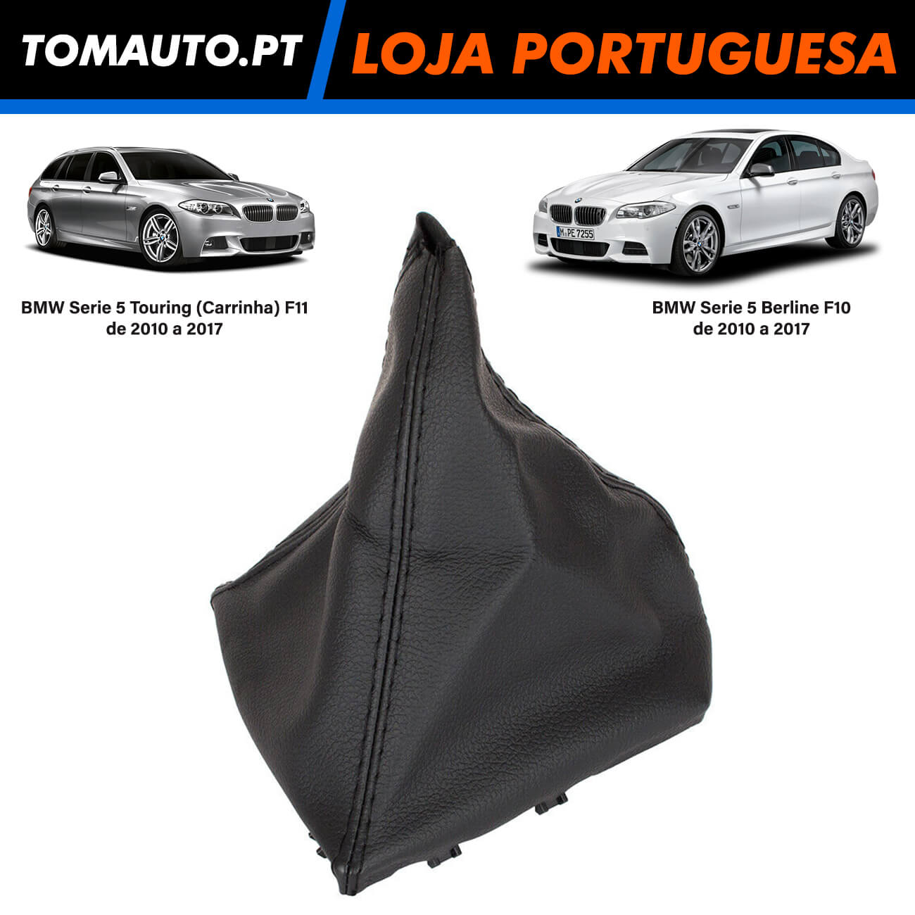 Fole velocidades preto BMW Serie 5 F10 F11