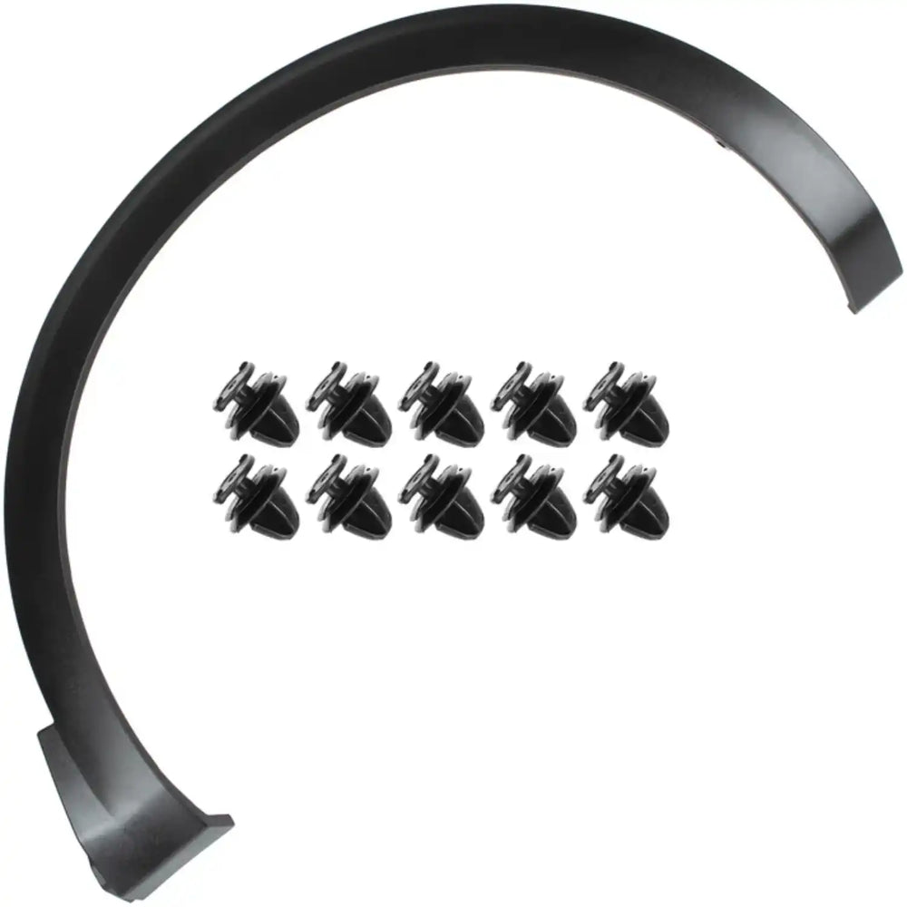 Friso do guarda-lamas dianteiro direito para PEUGEOT 3008 II P84 e 5008 II P87, em plástico preto, com clips de fixação e referência OEM 98252888XT