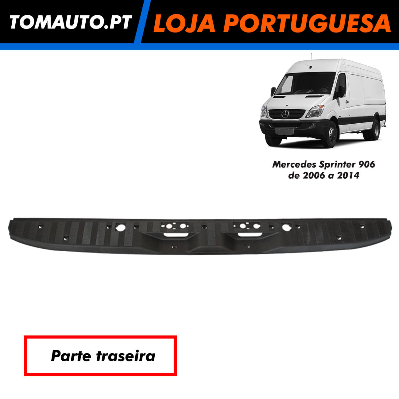 Friso para-choques traseira Mercedes Sprinter A9066860074