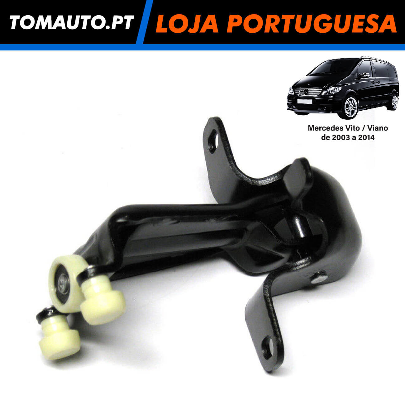 Guia do Meio Porta Lateral de Correr Mercedes Vito/Viano (03-14) - 6397601547