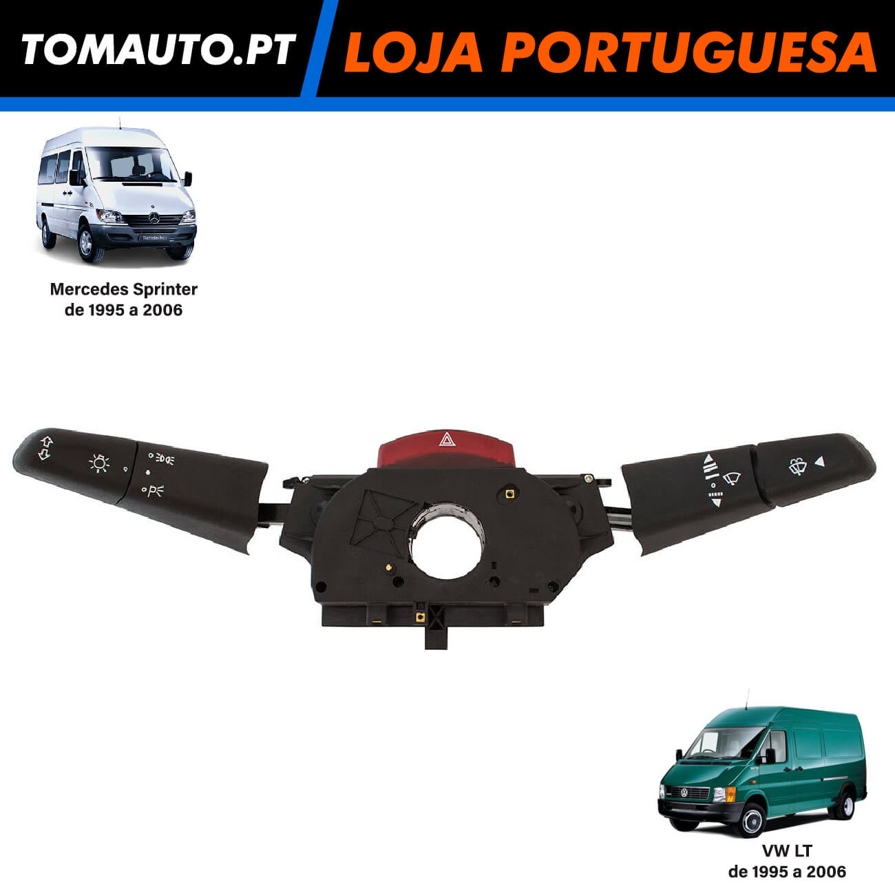 Interruptor da coluna de direção Mercedes Sprinter Vito VW LT - 0005407445