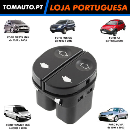 Interruptor Vidros Ford Fiesta Mk5, Ka, Puma, Transit Mk3 e Fusion - 1007910