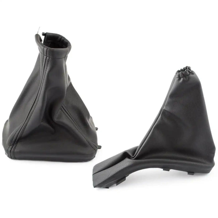 Kit de 2 foles com molduras para OPEL ASTRA G, incluindo fole da alavanca de velocidades e fole do travão de mão, referências OEM 738415 e 573848