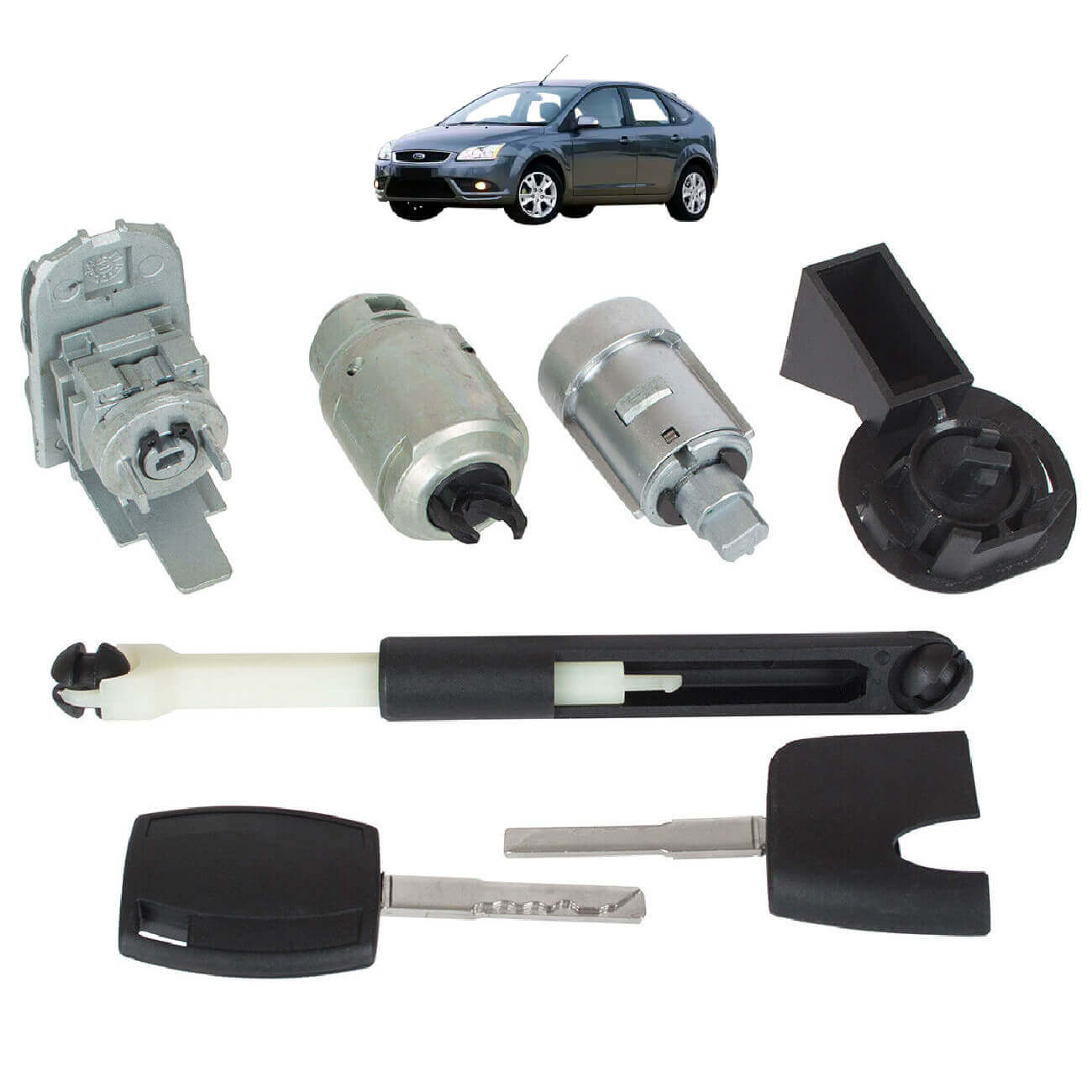 Kit de fechaduras de ignição + cilindros Ford Focus II