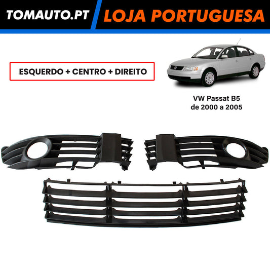 Kit Grelhas Parachoques Frontal VW Passat B5 de 2000 a 2005