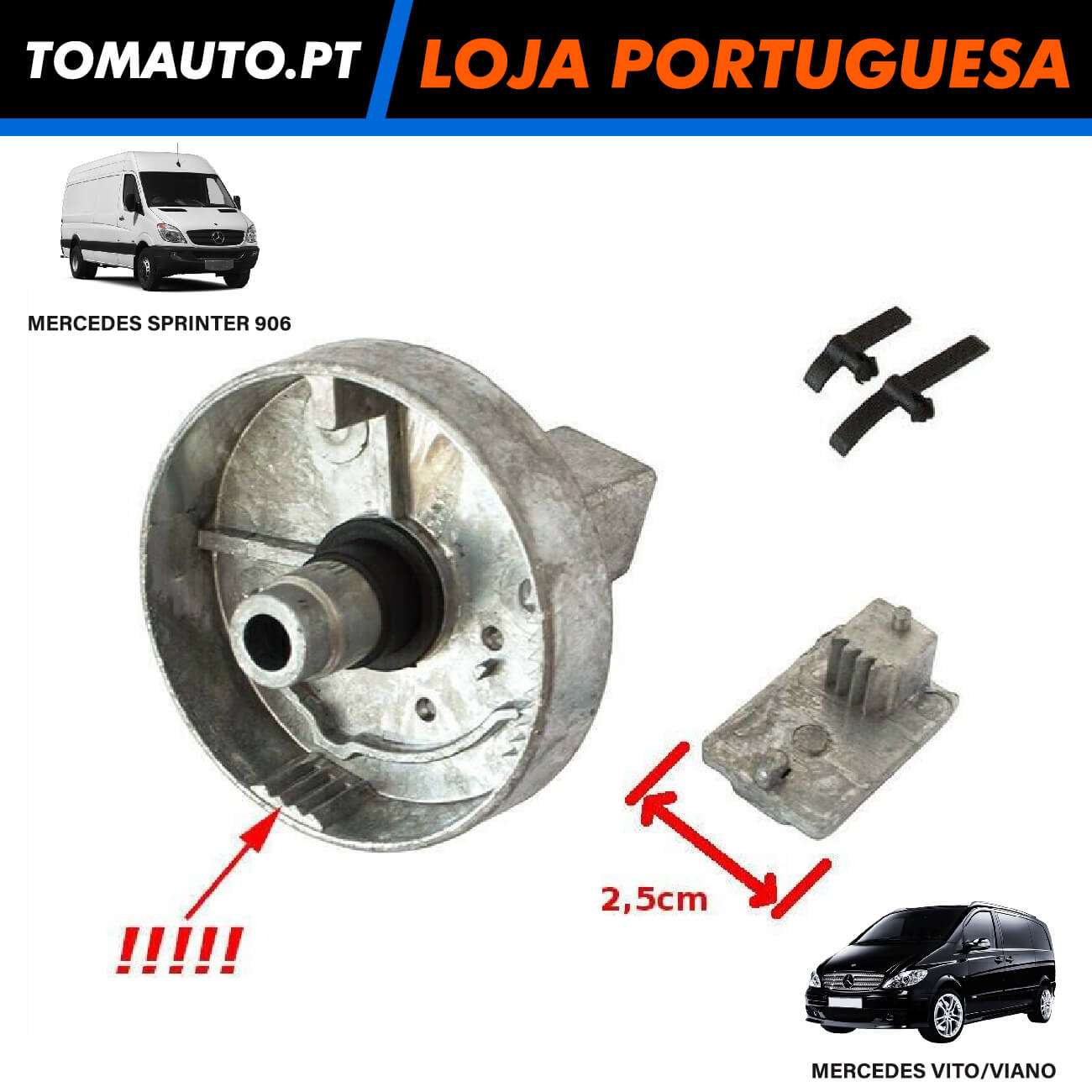 Kit Reparação Apoio Braço Mercedes Sprinter 906 e Vito W639