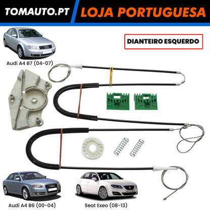 Kit de reparação elevador de vidros da frente esquerdo para Audi A4 B6 B7 Seat Exeo