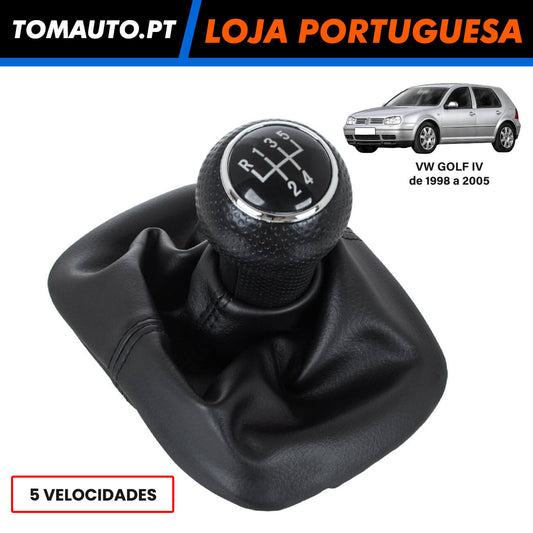 Manete de 5 velocidades preto para VW Golf IV de 1998 a 2005