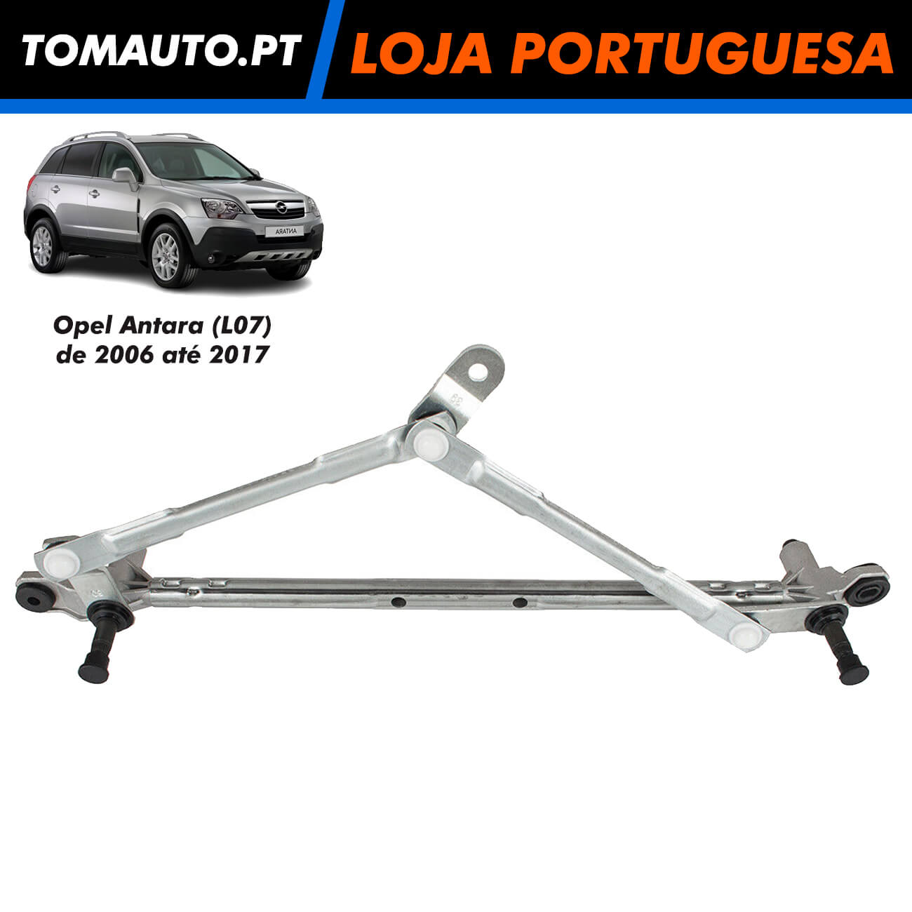 Estrutura do motor do limpa parabrisas para Opel Antara 25918737