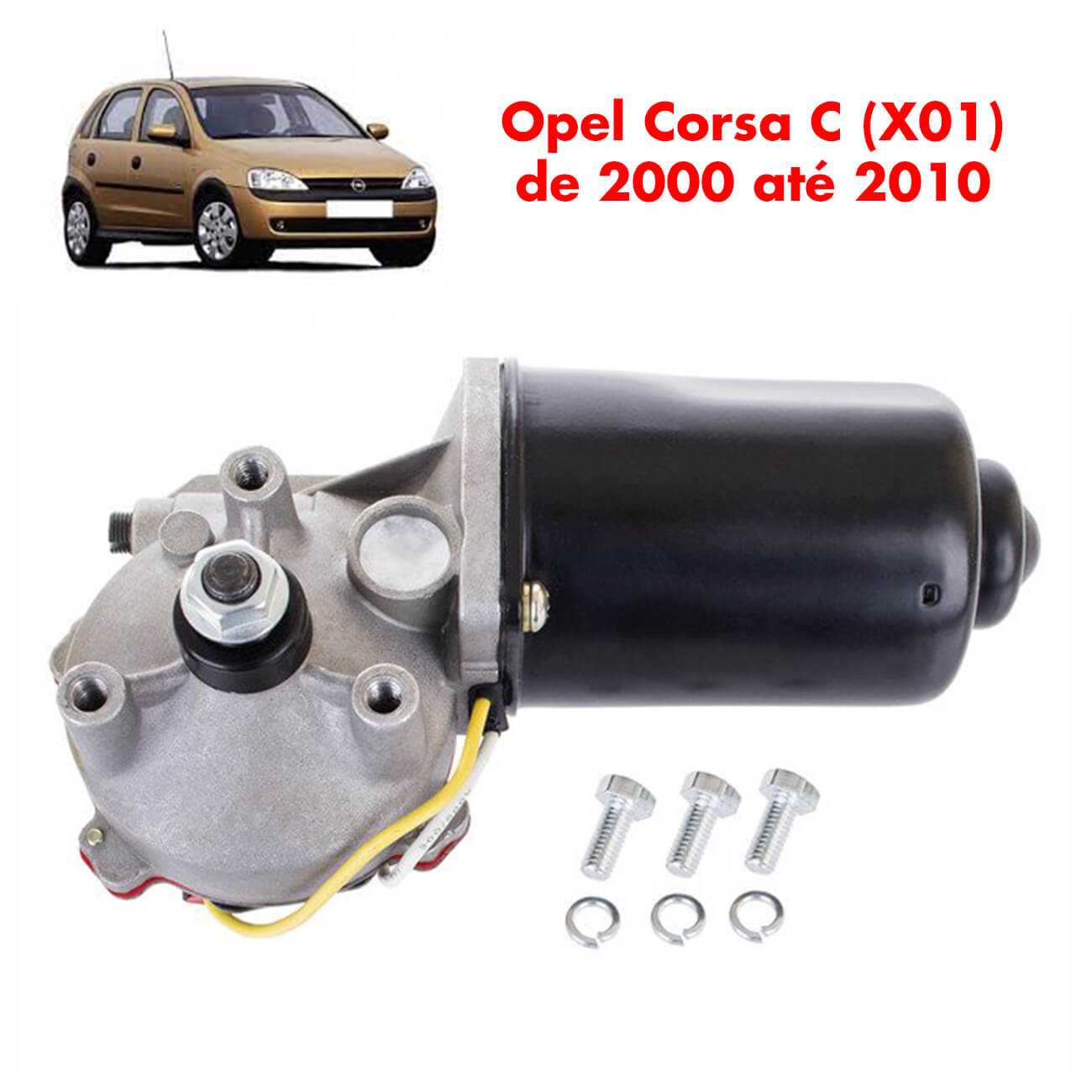 Motor de limpa para-brisas dianteiro para Opel Corsa C