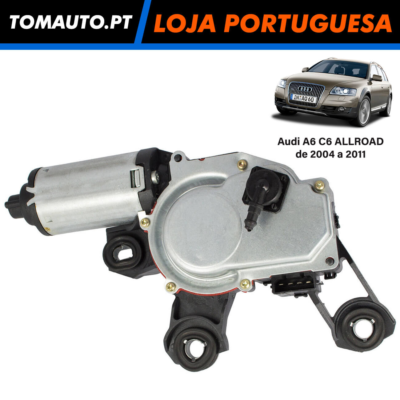 Motor de limpa vidros traseiro Audi A6 C6 Allroad 4F9955711