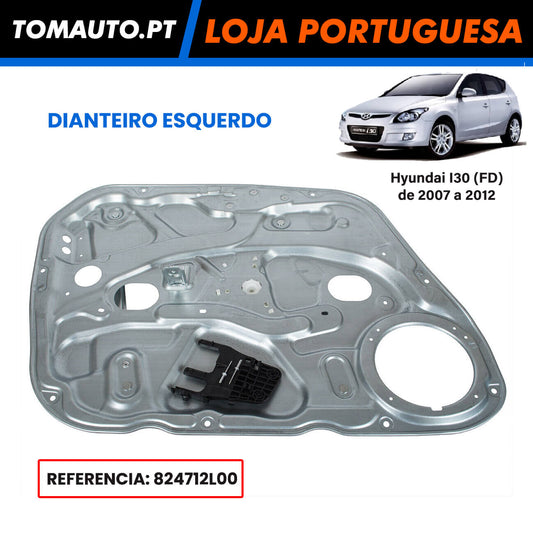 Painel Porta Frente Esquerda Com Mecanismo Elevador de Vidro Hyundai I30 (07-12)